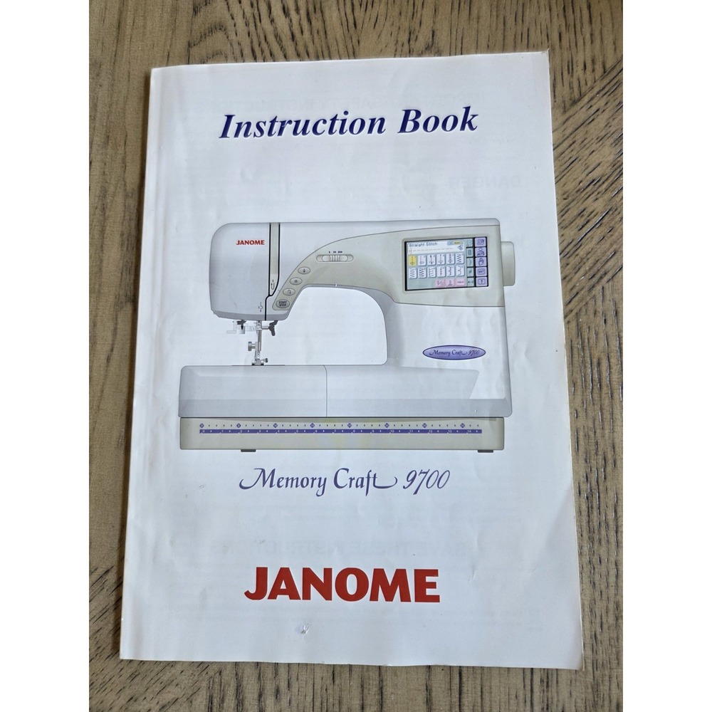 Janome Memory Craft 9700 Computerized Sewing Embroidery Machine With Hoops - Picture 3 of 16